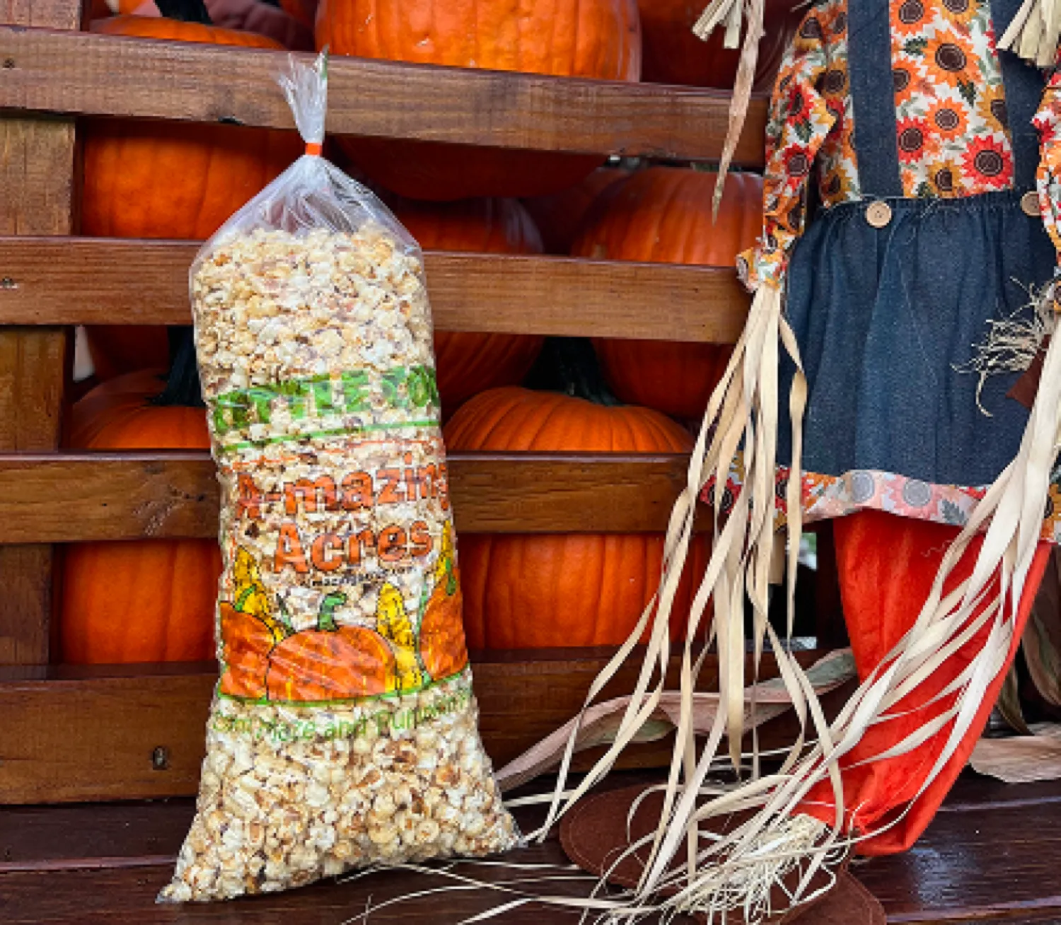 Popcorn food at Amazing Acres